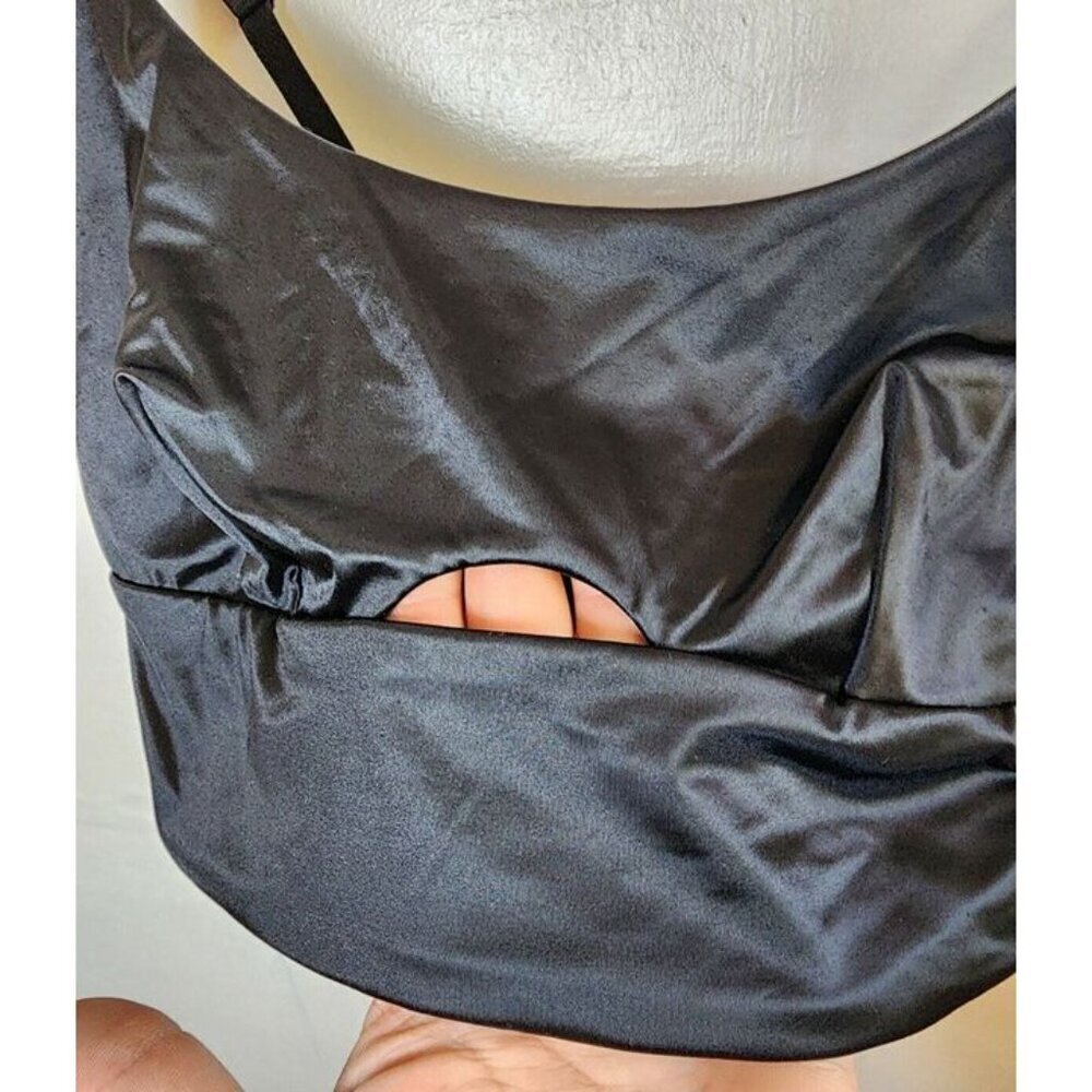 New Auden Women's Black Keyhole Front Pullover Bralette Adjustable Straps Size S - Picture 4 of 6